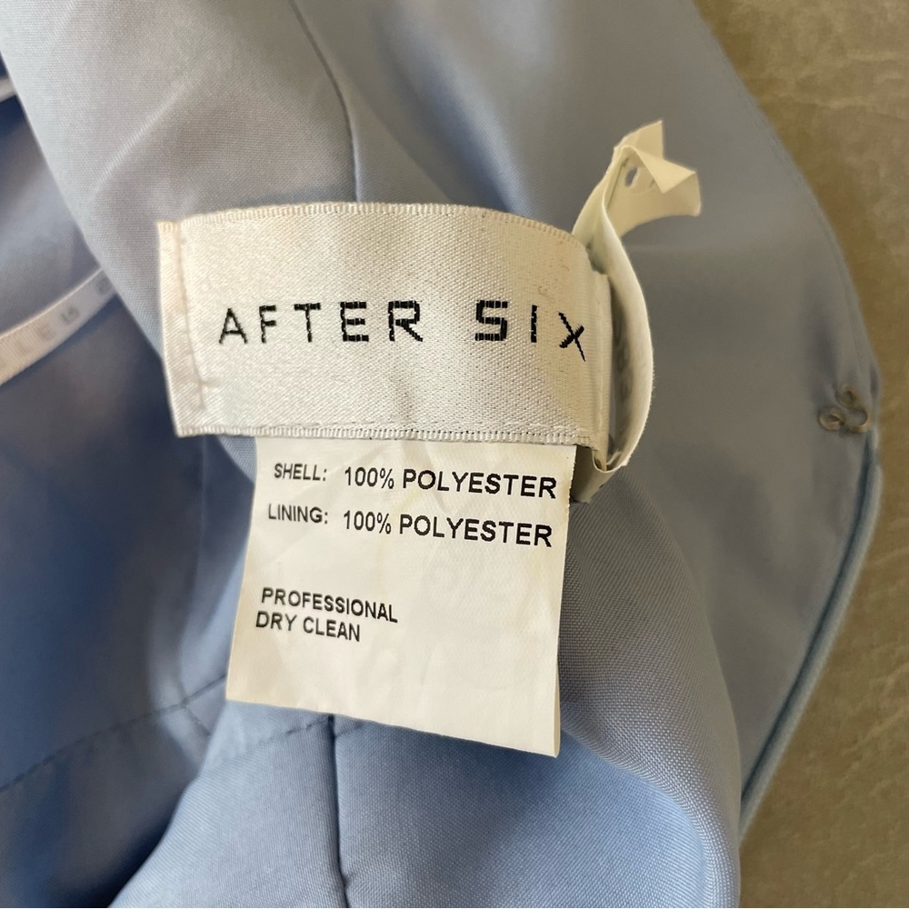 After Six (Bella Bridesmaid) Special Occasion Formal Light Blue Evening Gown - Picture 7 of 10